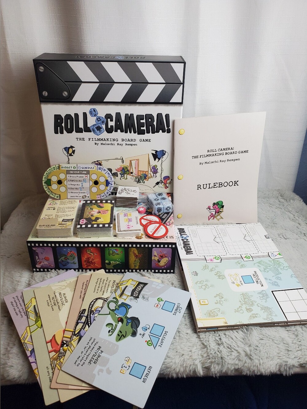 Keen Bean Roll Camera! Filmmaking board game NEW OPEN BOX